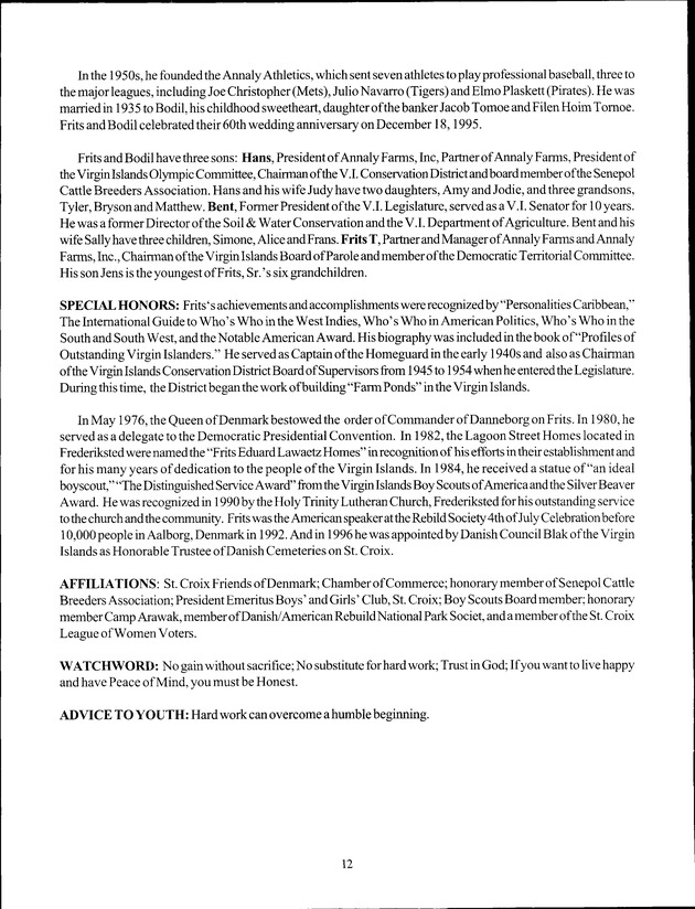 Virgin Islands Agriculture and Food Fair 2000 - Page 12