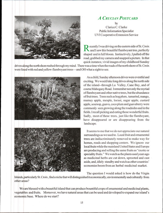 Virgin Islands Agriculture and Food Fair 2000 - Page 15