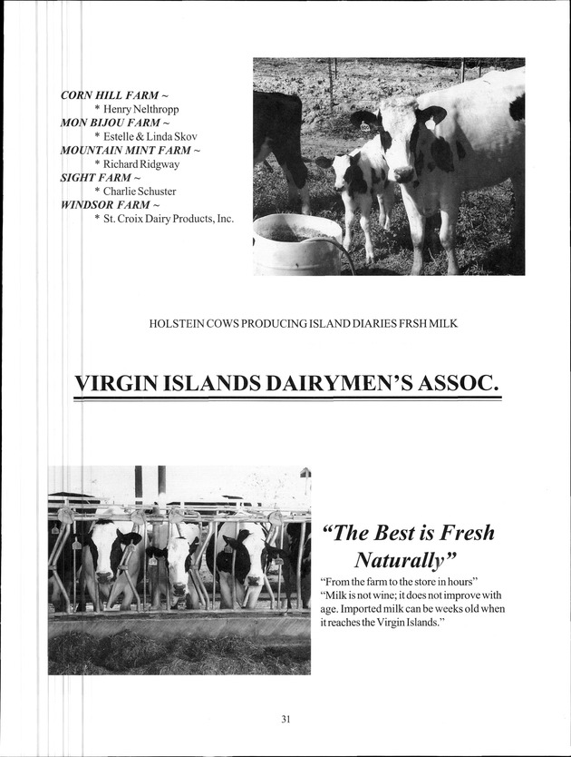 Virgin Islands Agriculture and Food Fair 2000 - Page 31