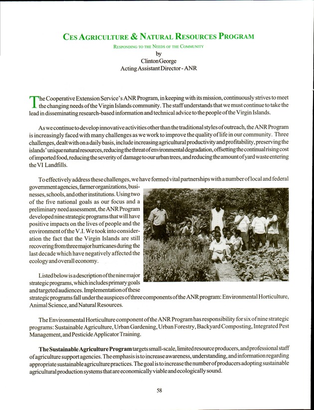 Virgin Islands Agriculture and Food Fair 2000 - Page 58