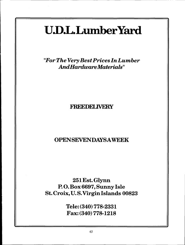 Virgin Islands Agriculture and Food Fair 2000 - Page 63