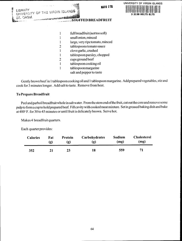 Virgin Islands Agriculture and Food Fair 2000 - Page 64