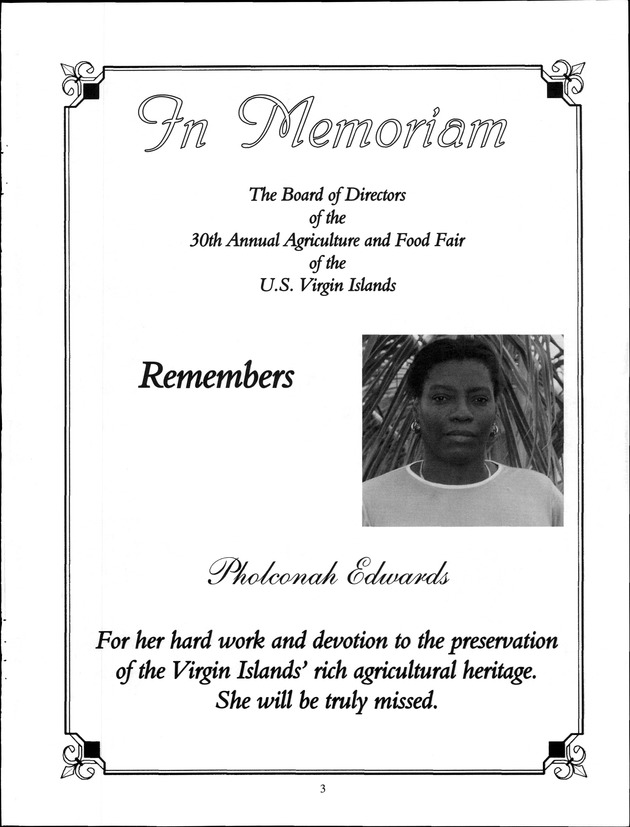 Virgin Islands Agriculture and Food Fair 2001 - Page 3