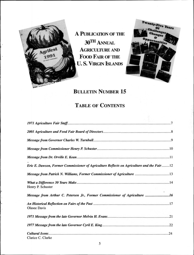 Virgin Islands Agriculture and Food Fair 2001 - Page 5