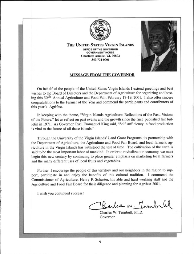 Virgin Islands Agriculture and Food Fair 2001 - Page 9