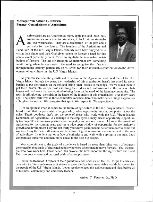 Virgin Islands Agriculture and Food Fair 2001 - Page 16