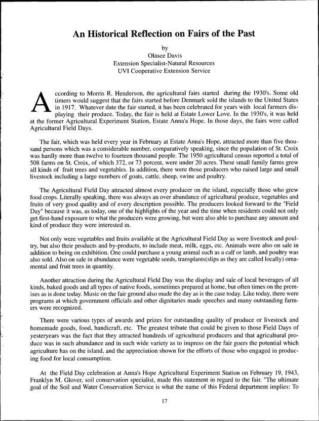 Virgin Islands Agriculture and Food Fair 2001 - Page 17