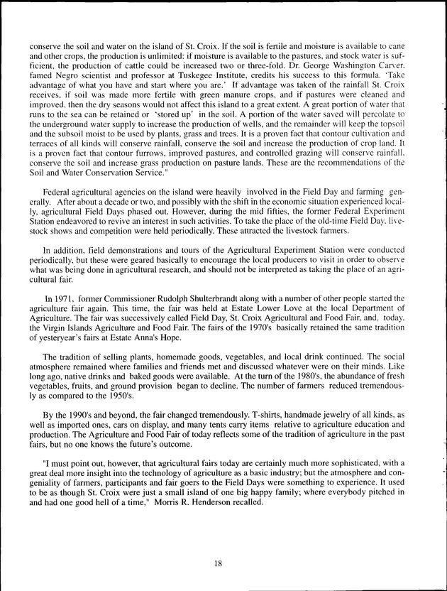 Virgin Islands Agriculture and Food Fair 2001 - Page 18