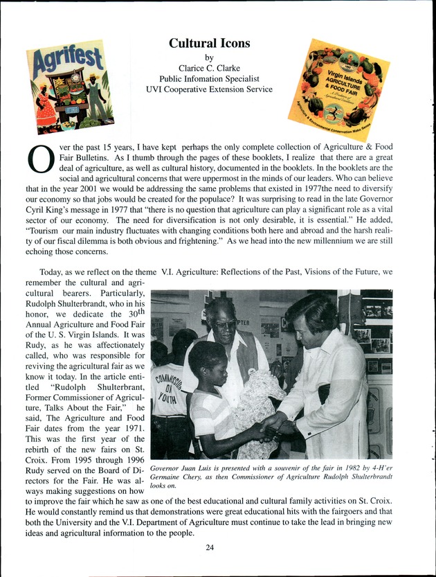 Virgin Islands Agriculture and Food Fair 2001 - Page 24