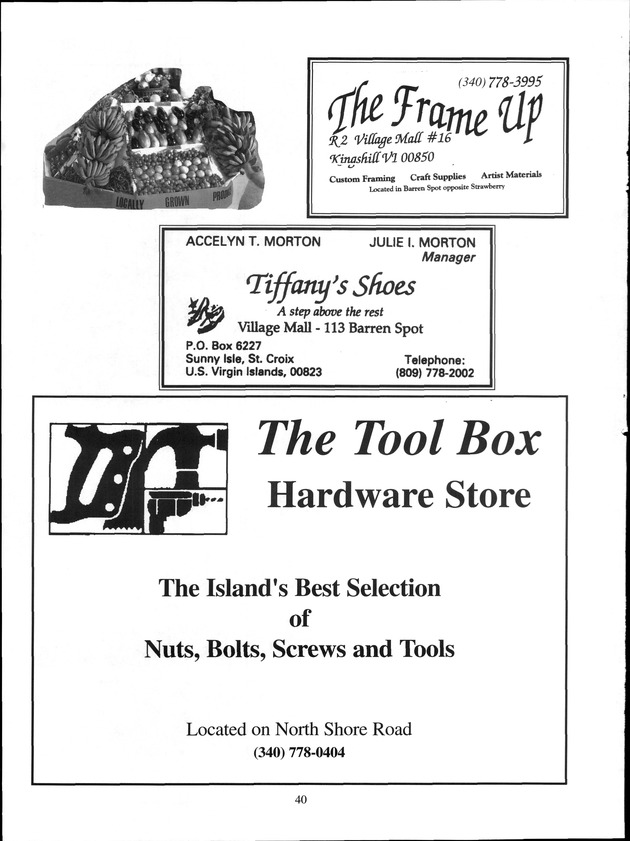 Virgin Islands Agriculture and Food Fair 2001 - Page 40