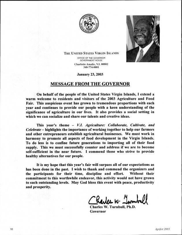 Virgin Islands Agriculture and Food Fair 2003 - Page 10