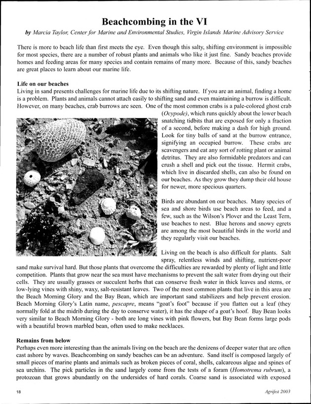 Virgin Islands Agriculture and Food Fair 2003 - Page 18