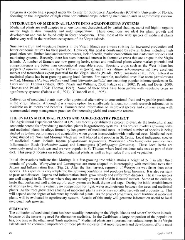 Virgin Islands Agriculture and Food Fair 2003 - Page 26