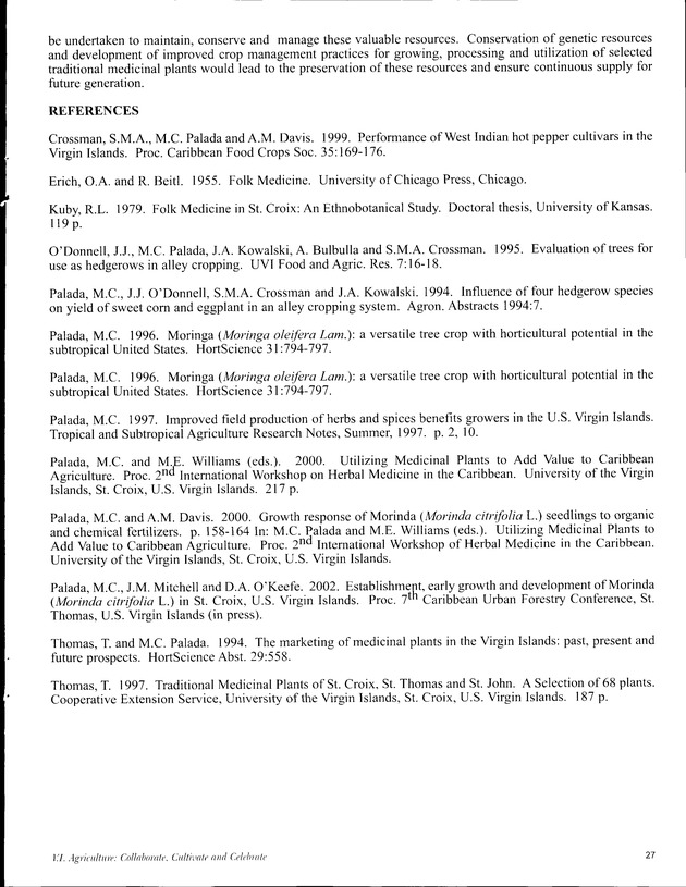 Virgin Islands Agriculture and Food Fair 2003 - Page 27