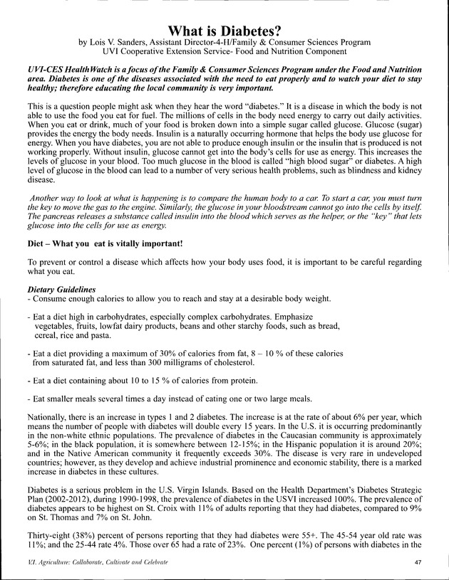 Virgin Islands Agriculture and Food Fair 2003 - Page 47