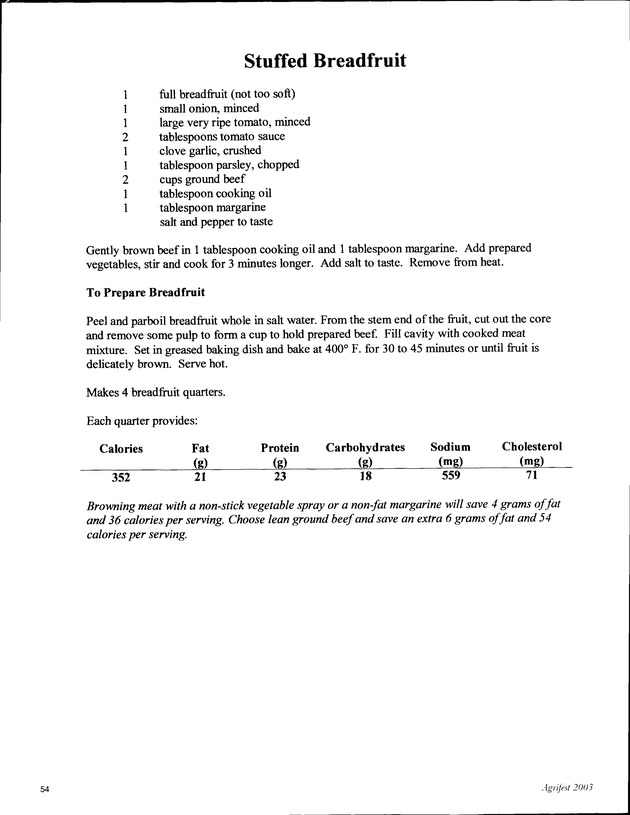 Virgin Islands Agriculture and Food Fair 2003 - Page 54